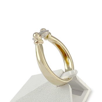 Bague d'occasion 2 ors 750 diamant