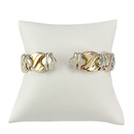 Bracelet d'occasion or 750 jaune et rhodié 70 mm - vue 2