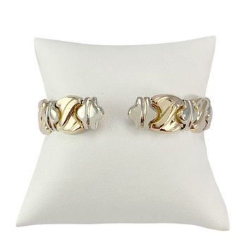 Bracelet d'occasion or 750 jaune et rhodié 70 mm