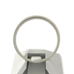 Bague d'occasion or 375 blanc diamants - vue 3