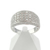 Bague d'occasion or 750 blanc diamants - vue V1