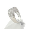 Bague d'occasion or 750 blanc diamants - vue V2