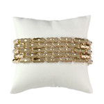 Bracelet d'occasion or 750 jaune et rose 19.5 cm - vue 1