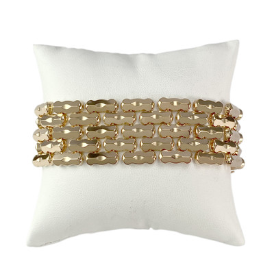 Bracelet d'occasion or 750 jaune et rose 19.5 cm - vue 1