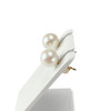 Boucles d'oreilles d'occasion or 750 jaune perles de culture - vue V2