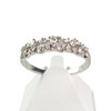 Bague d'occasion or 750 blanc diamants - vue V1