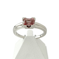 Bague VAN BRILL d'occasion or 750 blanc tourmaline rose diamant