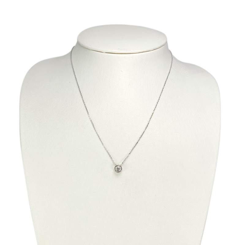 Collier d'occasion or 750 blanc diamant 42.5 cm - vue 2