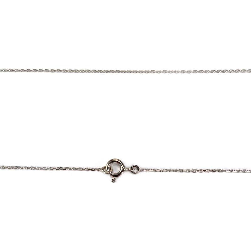 Collier d'occasion or 750 blanc diamant 42.5 cm - vue 3