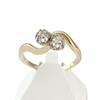 Bague d'occasion 2 ors 750 diamants - vue V1