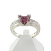 Bague VAN BRILL d'occasion or 750 blanc tourmaline rose diamants - vue V1