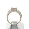 Bague VAN BRILL d'occasion or 750 blanc tourmaline rose diamants - vue V3