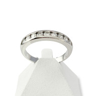 BAGUE d'occasion or 750 blanc diamants