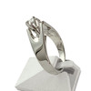 Solitaire d'occasion or 750 blanc diamant 0.15 carat - vue V2