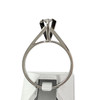Solitaire d'occasion or 750 blanc diamant 0.15 carat - vue V3