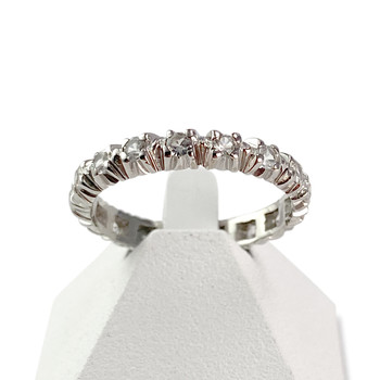 Bague d'occasion or 750 blanc diamants