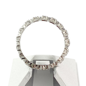 Bague d'occasion or 750 blanc diamants