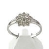 Bague d'occasion or 375 blanc diamants - vue V1