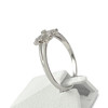 Bague d'occasion or 375 blanc diamants - vue V2