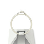 Solitaire d'occasion or 375 blanc diamant - vue 3