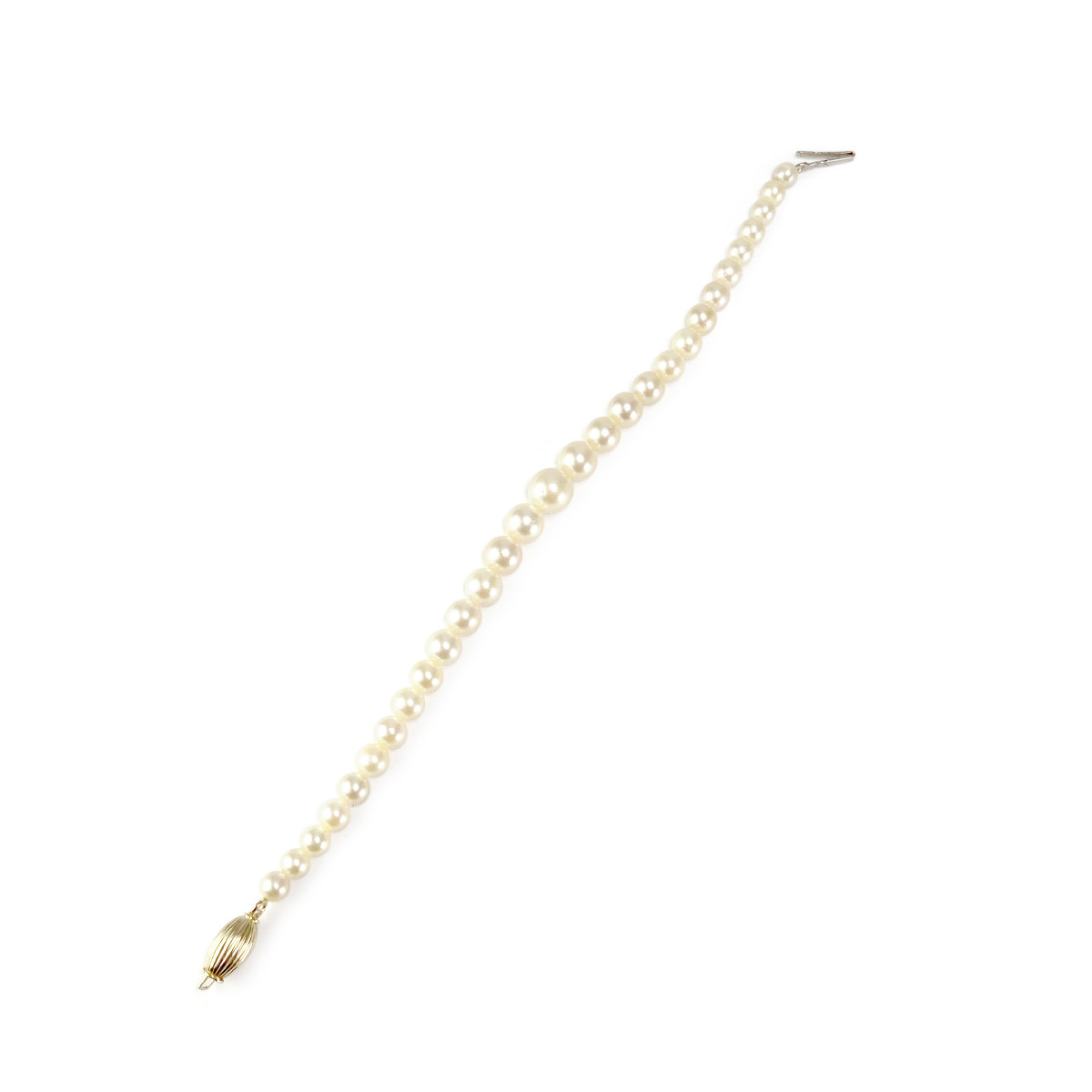 Bracelet d'occasion or 750 jaune perles de culture du Japon 19.5 cm - vue 3