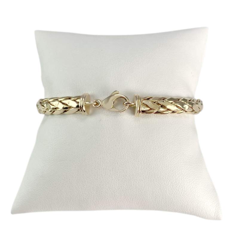Bracelet d'occasion or 375 jaune 18.5 cm - vue 2