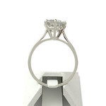 Solitaire d'occasion or 750 blanc diamant 1.45 carat - vue 3