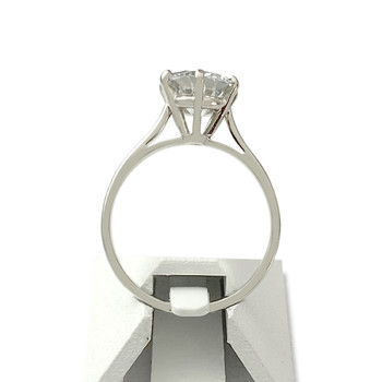 Solitaire tweedehands goud 750 witte diamant 1,45 karaat