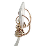 Boucles d'oreilles d'occasion or 750 jaune perles de culture - vue 2