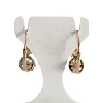 Boucles d'oreilles d'occasion or 750 jaune perles de culture - vue 3