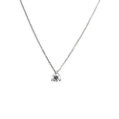Collier d'occasion or 750 blanc diamant 42 cm - vue 1