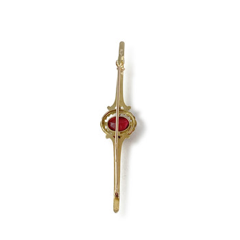 Second-hand brooch in 750 yellow gold