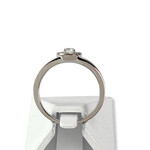 Bague d'occasion or 750 blanc diamants - vue 3