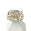 Bague d'occasion or 750 jaune diamants - vue V1