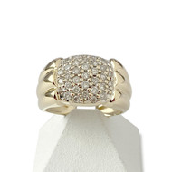 Bague d'occasion or 750 jaune diamants