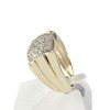 Bague d'occasion or 750 jaune diamants - vue V2