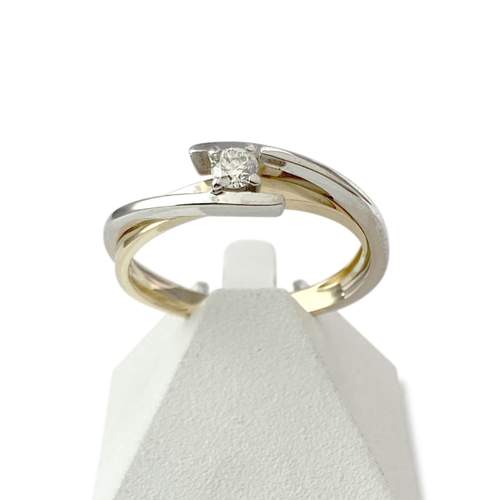 Solitaire d'occasion 2 ors 750 diamant