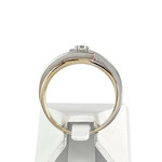 Solitaire d'occasion 2 ors 750 diamant - vue 3