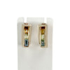 Boucles d'oreilles GUY LAROCHE d'occcasion or 750 jaune pierres fines - vue V1