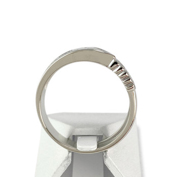 Bague d'occasion or 750 blanc diamants