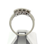 Bague d'occasion or 750 blanc diamants - vue 3