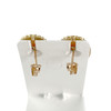 Boucles d'oreilles d'occasion or 750 jaune camées coquille - vue V3