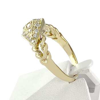 Bague d'occasion or 750 jaune diamants