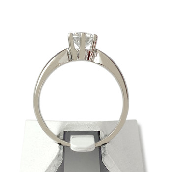 Solitaire d'occasion or 750 blanc diamant