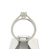 Solitaire d'occasion or 750 blanc diamant 0.50 carat - vue V3