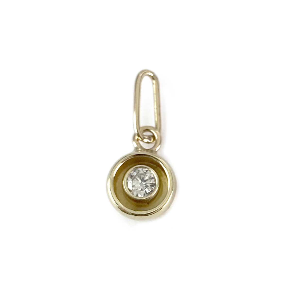 Pendentif d'occasion or 585 diamant