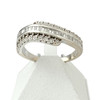 Bague d'occasion or 750 blanc diamants - vue V1