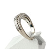 Bague d'occasion or 750 blanc diamants - vue V2