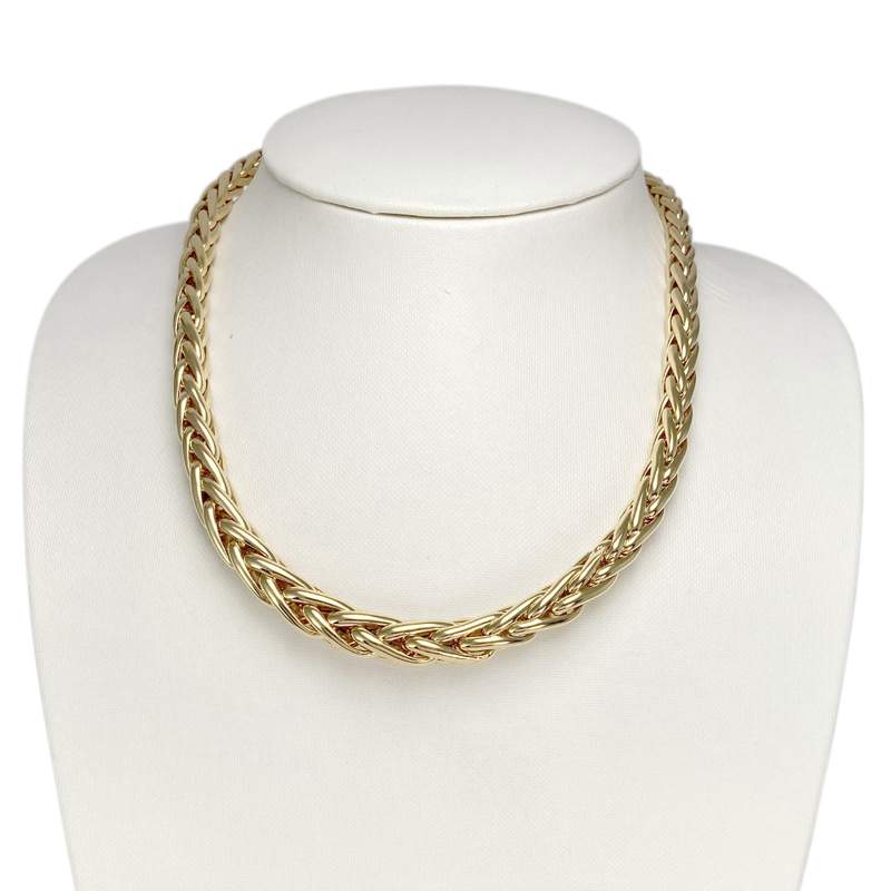 Collier d'occasion or 750 jaune maille palmier 45 cm - vue 2