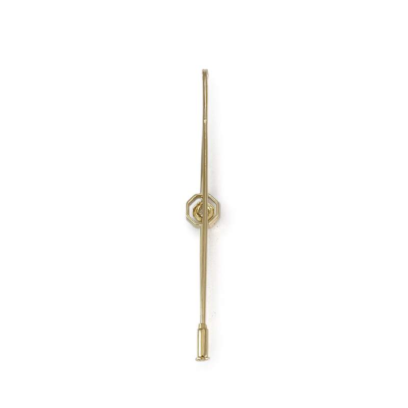 Broche d'occasion or 750 jaune et rhodié diamant - vue 2